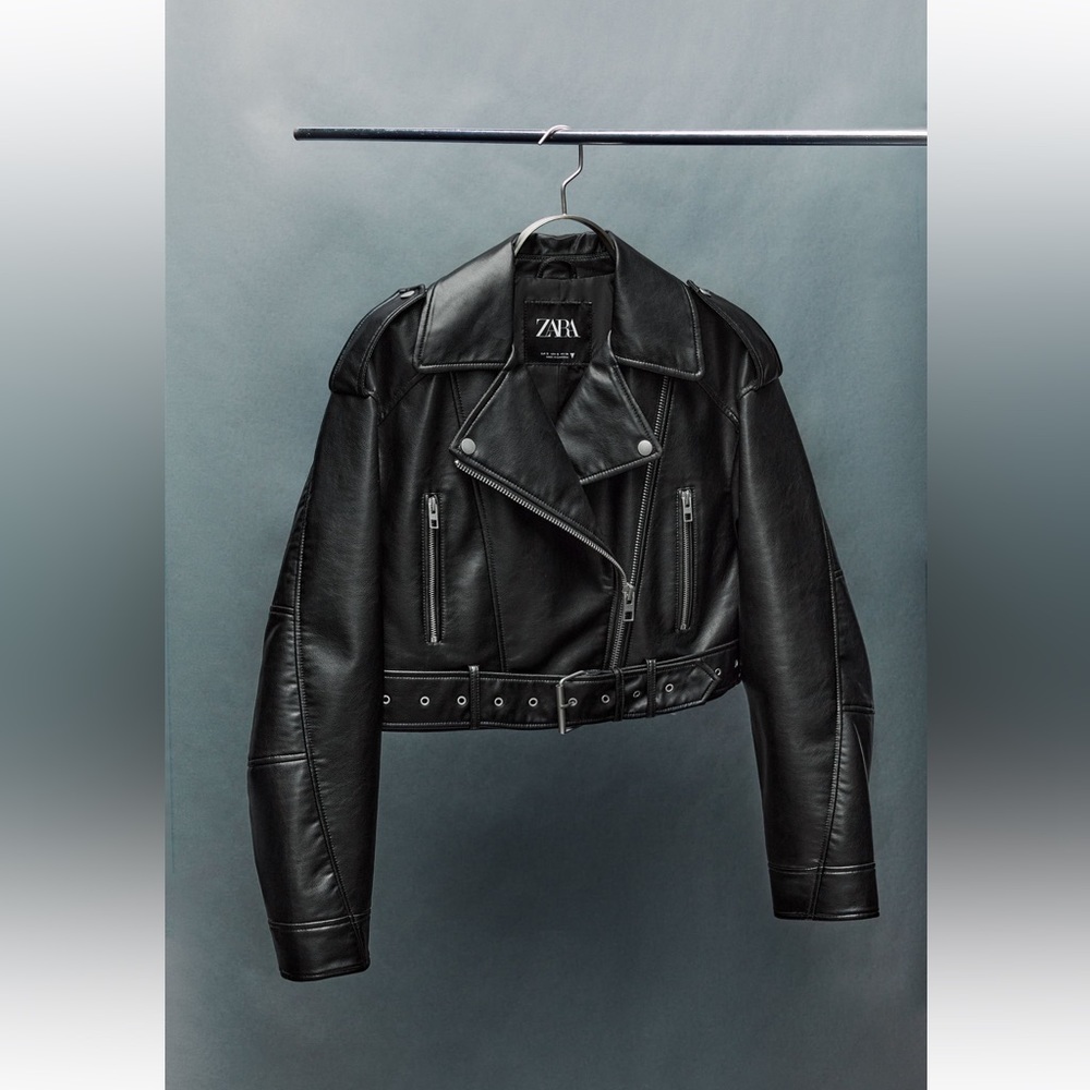 NWOT Black Faux leather jacket